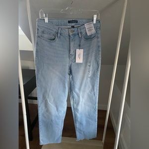 Brand New Calvin Klein High Rise Straight jean. Light wash - tags still attached